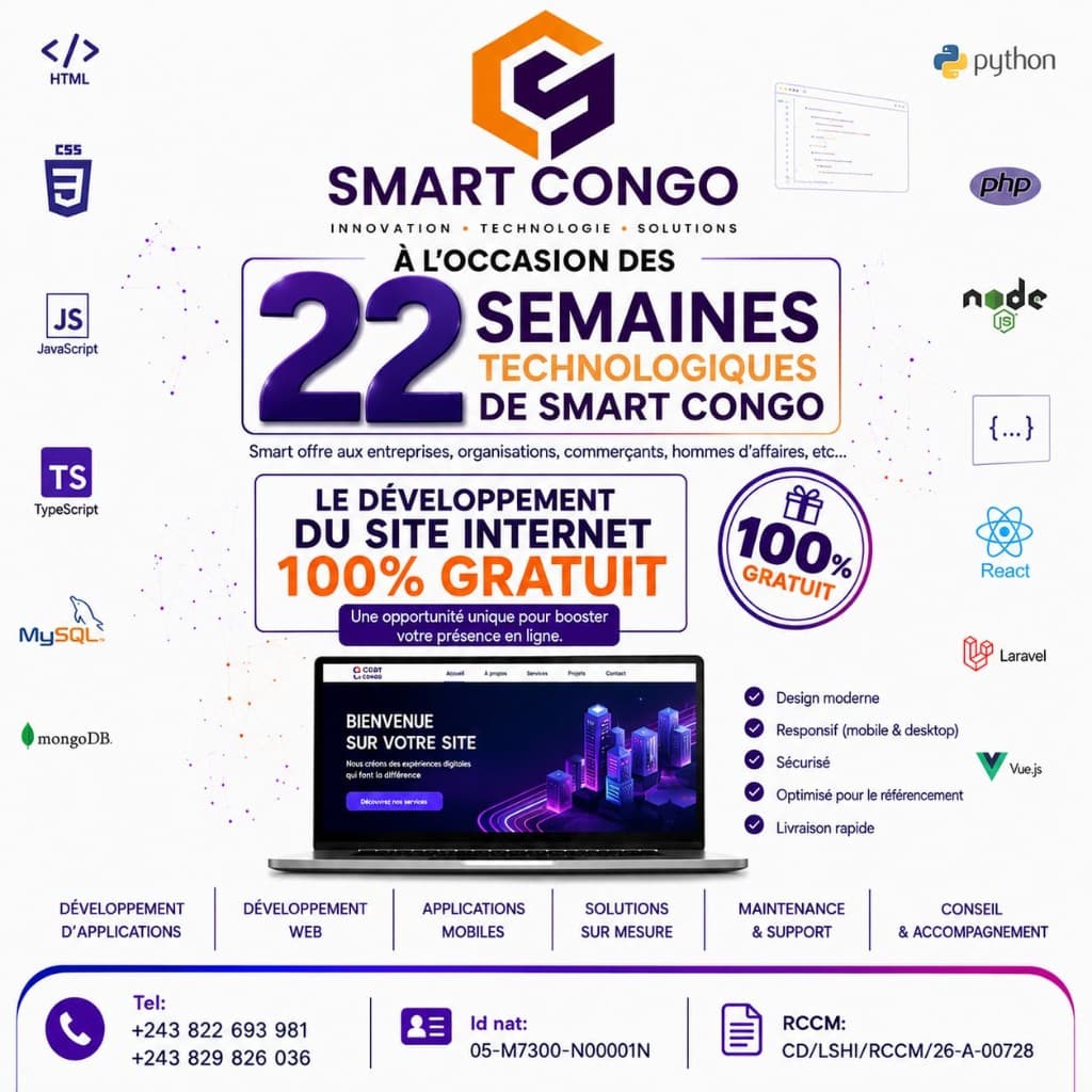 22 Semaines Technologiques de SMART CONGO